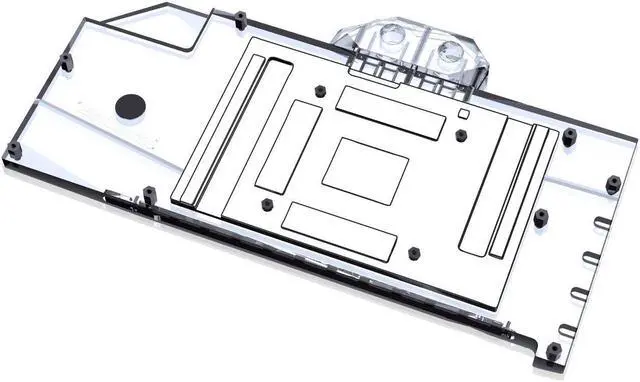 Alt view image 2 of 7 - Bykski Full Coverage GPU Water Block and Backplate For MSI Radeon RX 7900 XTX GAMING TRIO CLASSIC 24G (A-MS7900XTXTRIO-X)