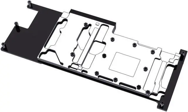 Alt view image 2 of 7 - Bykski Metal/POM GPU Water Block and Backplate For AMD Radeon Instinct MI50 (A-MI50-X)