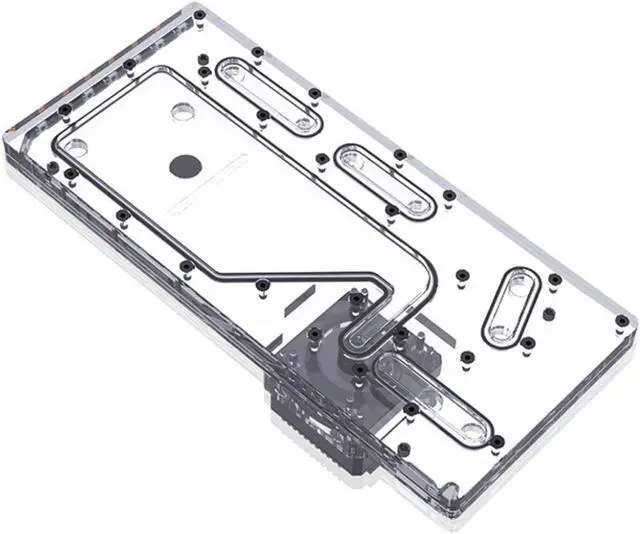 Alt view image 2 of 7 - Bykski Distro Plate For Lian Li PC-O11 w/ MINI/M-ATX Motherboards - PMMA w/ 5v Addressable RGB (RBW) (RGV-LAN-O11MINI-P-K)