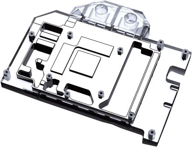 Alt view image 2 of 7 - Bykski Full Coverage GPU Water Block and Backplate For Colorful iGAME GeForce RTX 4060 Ti Ultra W OC 8G (N-IG4060TIULDUO-X)
