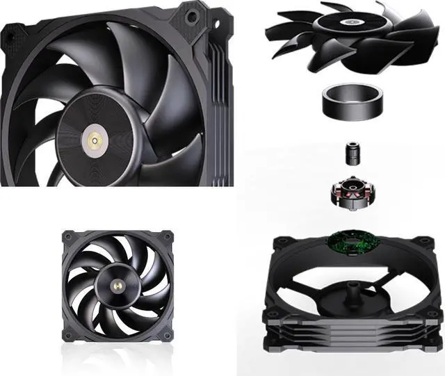 Alt view image 2 of 5 - Granzon High Volume 120mm PWM Fan - 3000 RPM / 108 CFM / 45.6 DBA (GI120)