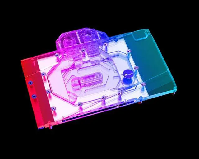 Alt view image 4 of 7 - Bykski Full Coverage GPU Water Block and Backplate For MAXSUN GeForce RTX 4090 Turbo24G (N-MX4090TB-X)