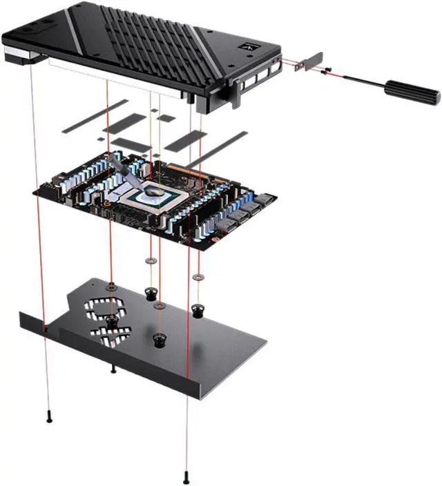 Alt view image 7 of 7 - Granzon Full Armor GPU Water Block and Backplate For Colorful Tomahawk GeForce RTX 4090 NB EX-V (GBN-IG4090ZF)