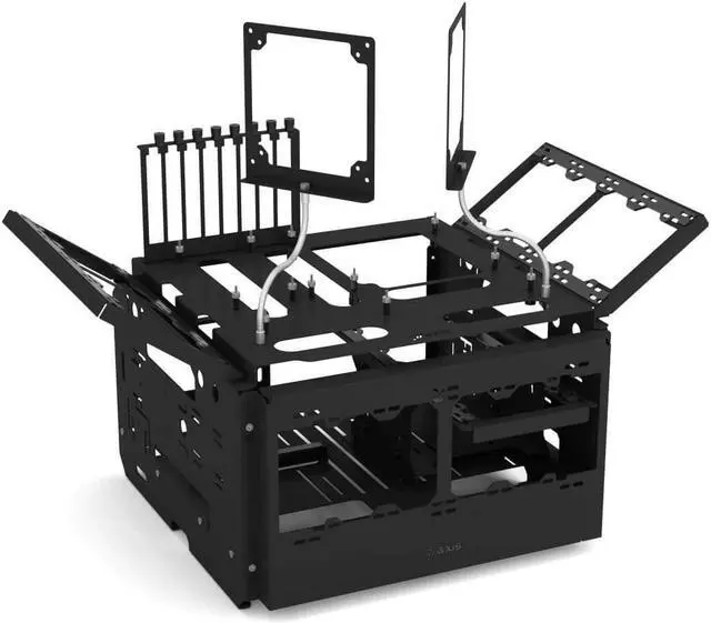 Alt view image 4 of 7 - PrimoChill's Praxis WetBenchSX Complete Edition - Powdercoated Steel Modular Open Air Computer Test Bench for Watercooling or Air Cooled Components