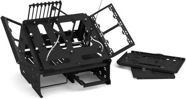 Alt view image 3 of 7 - PrimoChill's Praxis WetBenchSX Complete Edition - Powdercoated Steel Modular Open Air Computer Test Bench for Watercooling or Air Cooled Components