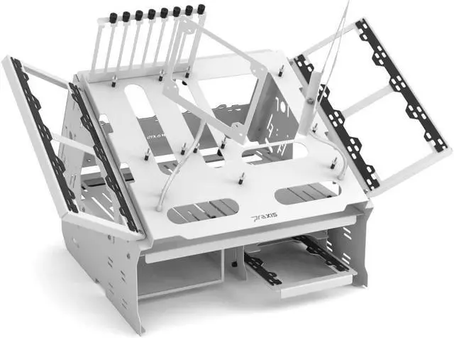 Alt view image 7 of 7 - PrimoChill's Praxis WetBenchSX Complete Edition - Powdercoated Steel Modular Open Air Computer Test Bench for Watercooling or Air Cooled Components