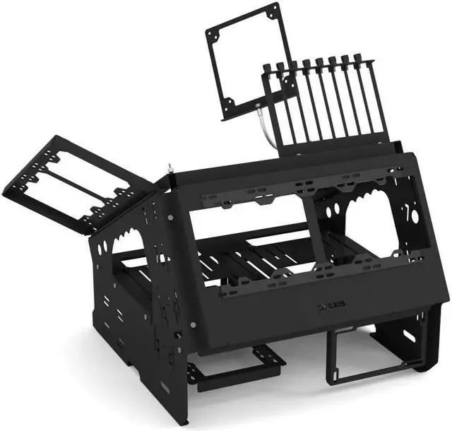 Alt view image 2 of 4 - PrimoChill's Praxis WetBenchSX Pro - Angled Edition - Powdercoated Steel Modular Open Air Computer Test Bench for Watercooling or Air Cooled Components