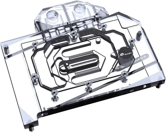 Main image of Bykski Full Coverage GPU Water Block and Backplate For MSI GeForce RTX 4060 VENTUS/GAMING 8G (N-MS4060VES-X)