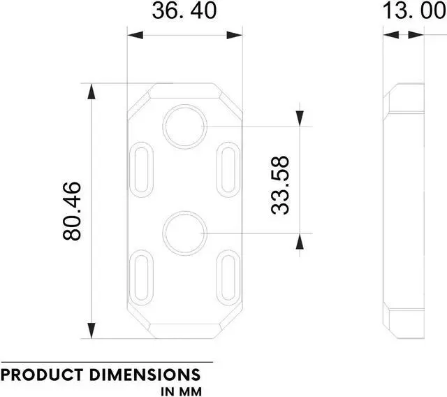 Alt view image 5 of 5 - Bykski Distro Plate CPU Port Adjustment Module (RGV-TR18)