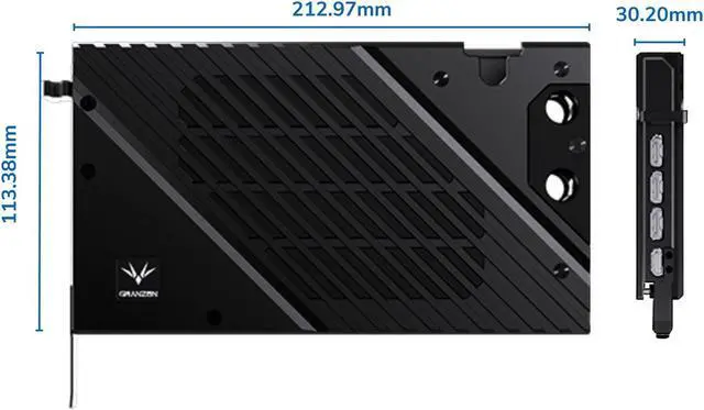 Alt view image 7 of 7 - Granzon Full Armor GPU Water Block and Backplate For MSI GeForce RTX 4070Ti VENTUS 3x 12G OC (GBN-MS4070TIVES)