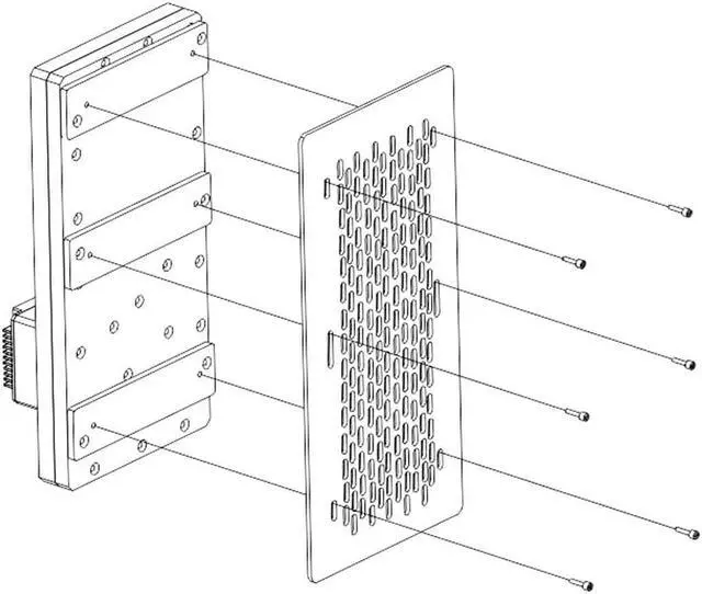 Alt view image 5 of 7 - Bykski Distro Plate For Cougar Avulsion - PMMA w/ 5v Addressable RGB (RBW) (RGV-CG-AVULSION)