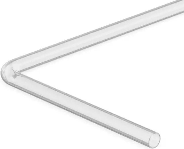 Alt view image 2 of 5 - PrimoChill Frosted 90 Degree Pre-Bent 10mm ID x 14mm OD Rigid PMMA/Acrylic Tube - 200mm x 500mm - 4 Pack