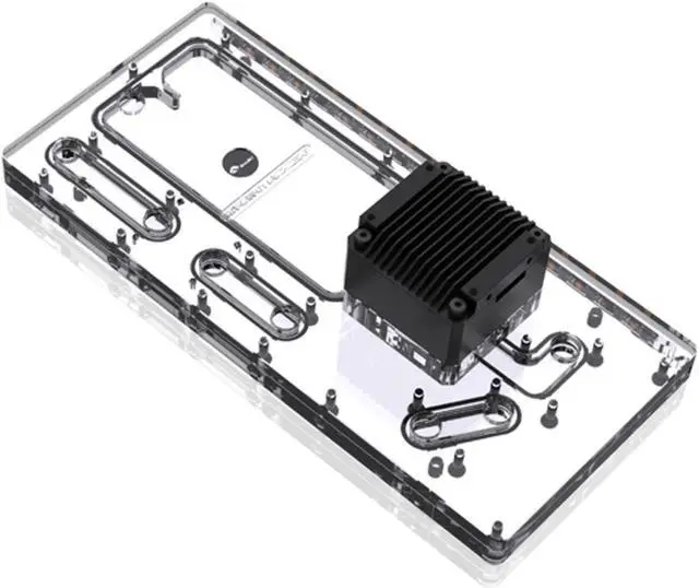 Main image of Bykski Distro Plate For Lian Li O11 Air Mini - PMMA w/ 5v Addressable RGB (RBW) (RGV-LAN-O11AIR-MINI-P-K)