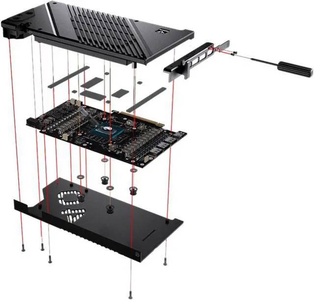 Alt view image 6 of 7 - Granzon Full Armor GPU Water Block and Backplate For iGame GeForce RTX 4080 Vulcan/Neptune/Advanced OC (GBN-IG4080VXOC)