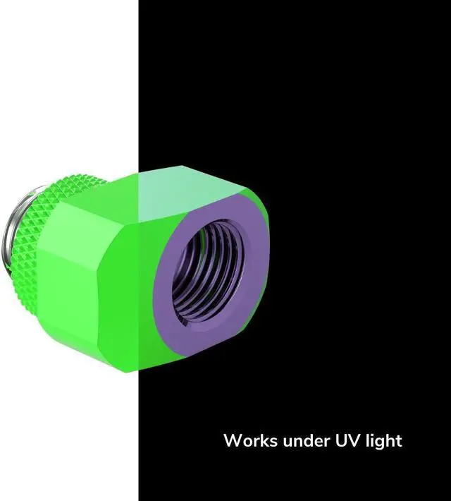 Alt view image 2 of 3 - PrimoChill InterConnect SX Male to Female G 1/4in. Offset Full Rotary Fitting