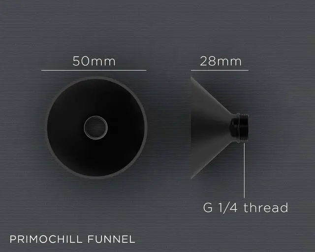 Alt view image 4 of 4 - PrimoChill - Threaded G 1/4 Funnel - Fill/Drain