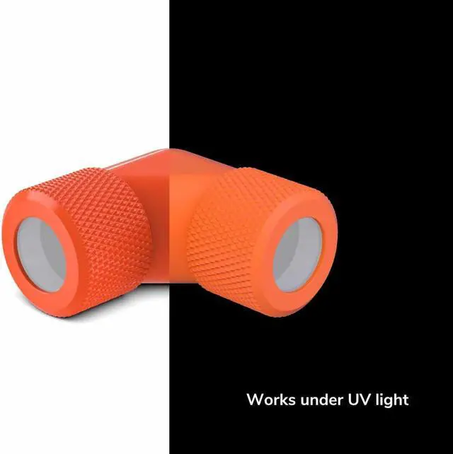 Alt view image 2 of 4 - PrimoChill 14mm Rigid SX 90 Degree Fitting Set