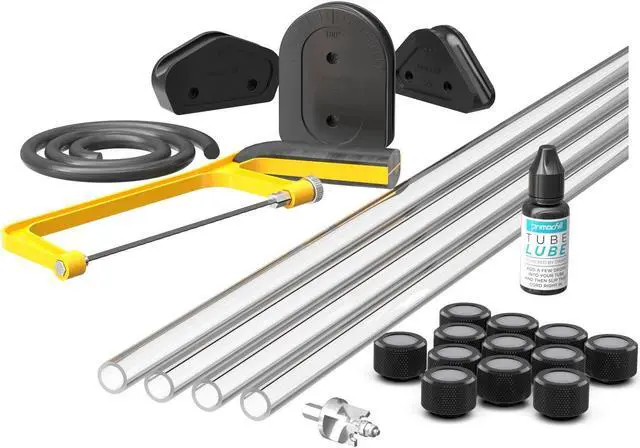 Main image of PrimoChill (Complete Kit) 4x 16mm Acrylic/PMMA Tubes, 12x Metrix SX Fitting, Bending Jig/Kit, Cutter and Finishing Bit