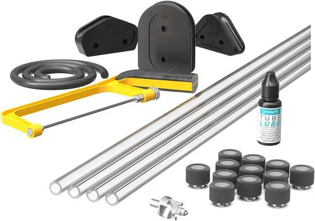 Main image of PrimoChill (Complete Kit) 4x 14mm Acrylic/PMMA Tubes, 12x Metrix SX Fitting, Bending Jig/Kit, Cutter and Finishing Bit