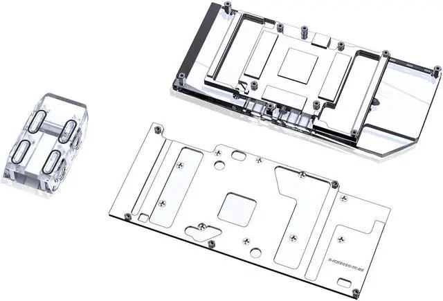 Alt view image 2 of 7 - Bykski Full Coverage GPU Water Block w/ Integrated Active Backplate for Inno3D RTX 3090 Ice Dragon (N-ICH3090-TC)