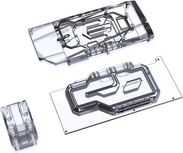 Alt view image 7 of 7 - Bykski Full Coverage GPU Water Block w/ Integrated Active Backplate for Inno3D RTX 3090 Ice Dragon (N-ICH3090-TC)