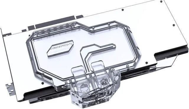Alt view image 3 of 7 - Bykski Full Coverage GPU Water Block w/ Integrated Active Backplate for MSI RTX 3090 GAMING X TRIO (N-MS3090TRIO-TC)