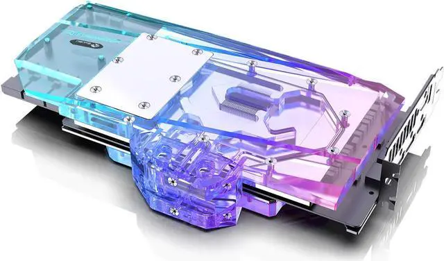 Alt view image 4 of 7 - Bykski Full Coverage GPU Water Block w/ Integrated Active Backplate for MSI RTX 3090 GAMING X TRIO (N-MS3090TRIO-TC)