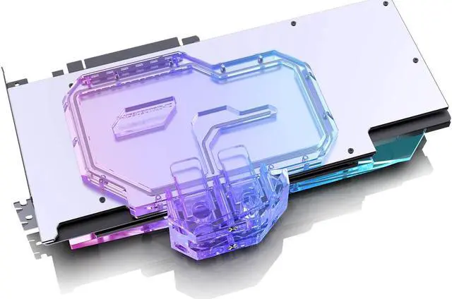 Alt view image 5 of 7 - Bykski Full Coverage GPU Water Block w/ Integrated Active Backplate for MSI RTX 3090 GAMING X TRIO (N-MS3090TRIO-TC)