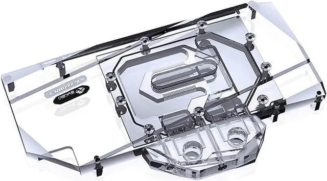 Alt view image 3 of 7 - Bykski Full Coverage GPU Water Block and Backplate for Colorful iGame Battle-Axe RTX 3060Ti 8G (N-IG3060TIZF-X)