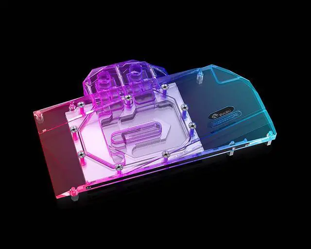 Alt view image 4 of 7 - Bykski Full Coverage GPU Water Block and Backplate for Colorful iGame Battle-Axe RTX 3060Ti 8G (N-IG3060TIZF-X)