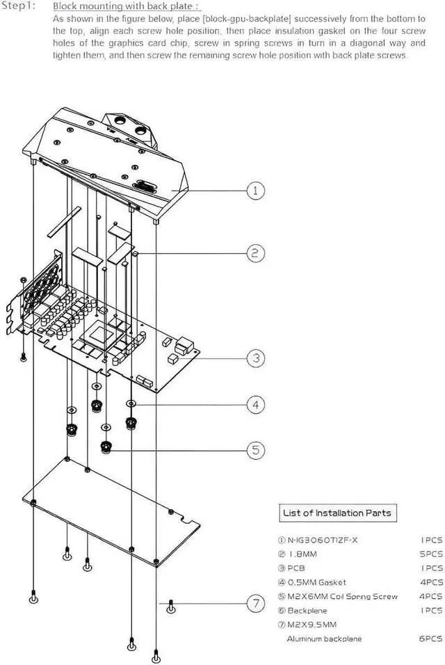 Alt view image 7 of 7 - Bykski Full Coverage GPU Water Block and Backplate for Colorful iGame Battle-Axe RTX 3060Ti 8G (N-IG3060TIZF-X)