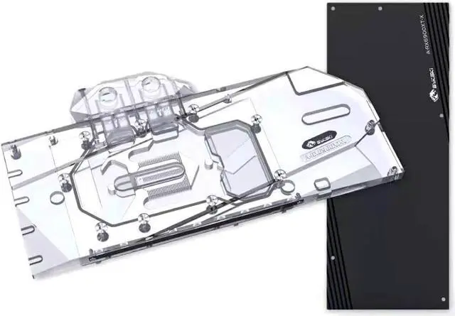 Alt view image 3 of 6 - Bykski Full Coverage GPU Water Block and Backplate for AMD Radeon RX6900XT (A-RX6900XT-X)