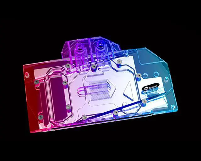 Alt view image 4 of 7 - Bykski Full Coverage GPU Water Block and Backplate for MSI RTX 3070 VENTUS (N-MS3070VES-X)