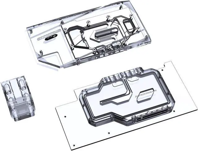 Alt view image 7 of 7 - Bykski Full Coverage GPU Water Block w/ Integrated Active Backplate for Gigabyte AORUS RTX 3090 Master (N-GV3090AORUS-TC)