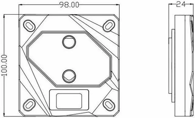 Alt view image 4 of 6 - Bykski CPU-FIRE-ON-I CPU Water Cooling Block w/ Temp Digital Display - Black w/ 5v Addressable RGB (RBW) (LGA 115x / 20xx)