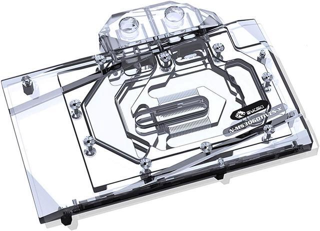 Alt view image 3 of 7 - Bykski Full Coverage GPU Water Block and Backplate for MSI RTX 3060Ti VENTUS 2X 8G  (N-MS3060TIVES-X)