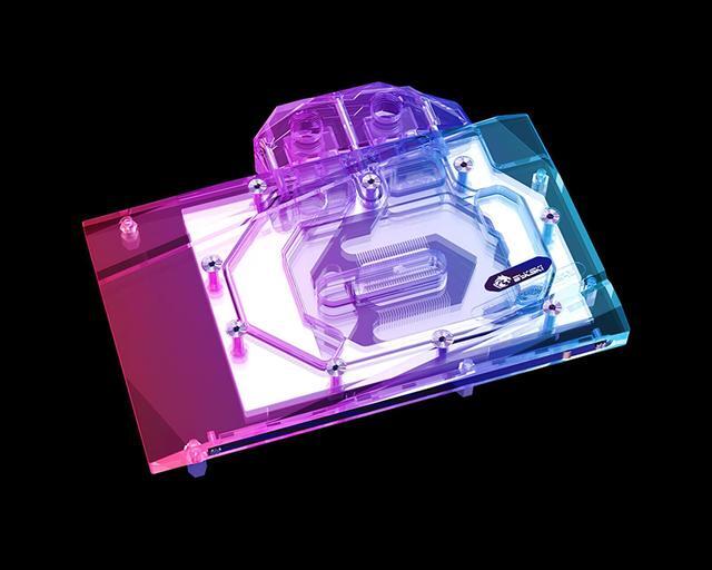 Alt view image 4 of 7 - Bykski Full Coverage GPU Water Block and Backplate for MSI RTX 3060Ti VENTUS 2X 8G  (N-MS3060TIVES-X)