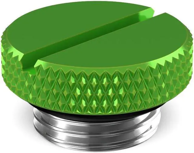 Main image of PrimoChill G 1/4in. SX Knurled Nickel Slotted Stop Fitting