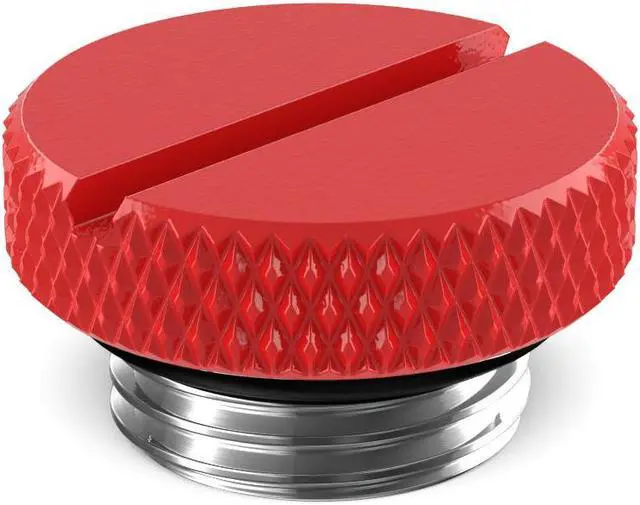 Main image of PrimoChill G 1/4in. SX Knurled Nickel Slotted Stop Fitting