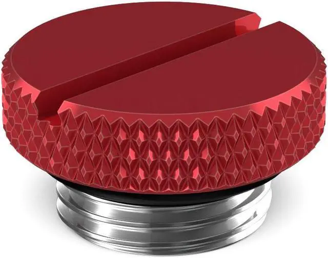 Main image of PrimoChill G 1/4in. SX Knurled Nickel Slotted Stop Fitting