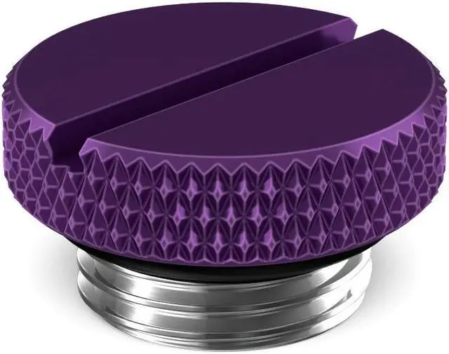 Main image of PrimoChill G 1/4in. SX Knurled Nickel Slotted Stop Fitting