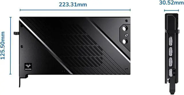 Alt view image 7 of 7 - Granzon Full Armor GPU Water Block and Backplate For INNO3D GeForce RTX 4090 Ice Dragon Super Edition (GBN-ICH4090)