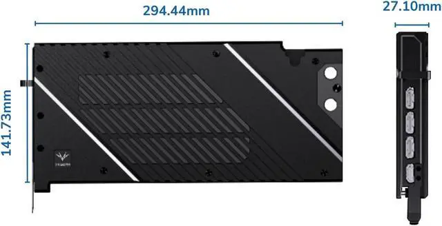 Alt view image 7 of 7 - Granzon Full Armor GPU Water Block and Backplate For MSI GeForce RTX 4080 Gaming X Trio/SUPRIM/X (GBN-MS4080TRIO)