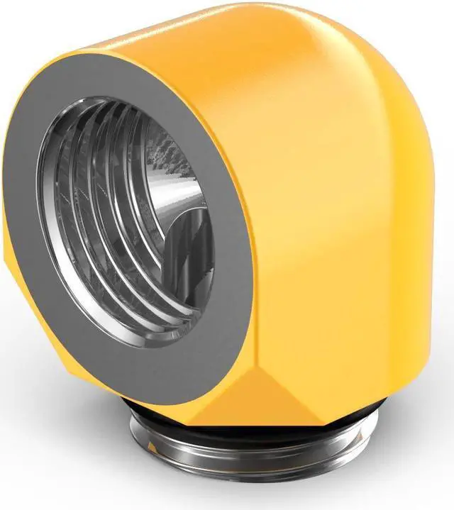 Main image of PrimoChill Male to Female G 1/4in. 90 Degree SX Elbow Fitting