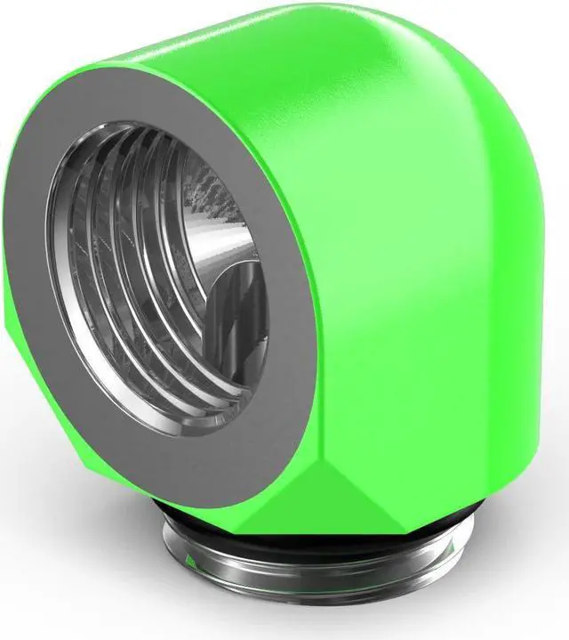 Main image of PrimoChill Male to Female G 1/4in. 90 Degree SX Elbow Fitting