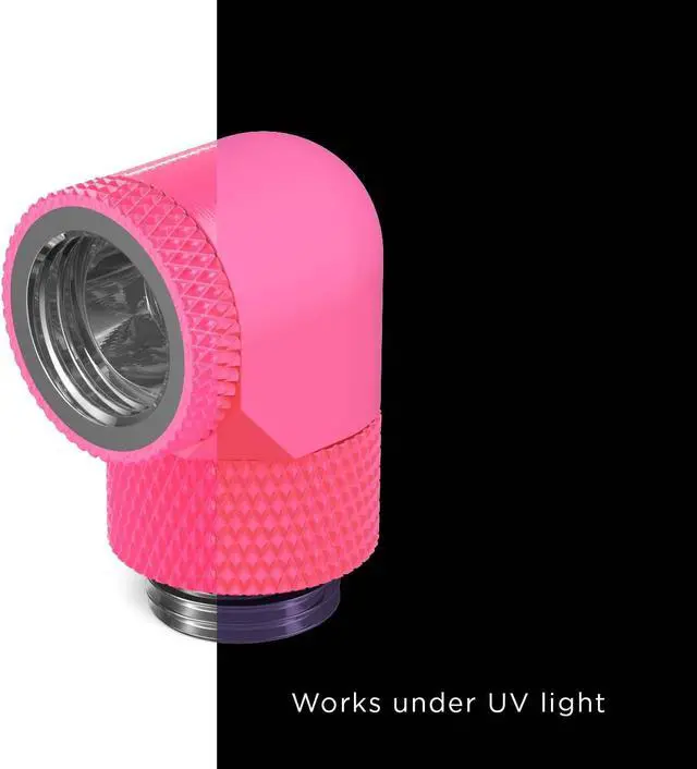 Alt view image 2 of 3 - PrimoChill Male to Female G1/4 90 Degree SX Dual Rotary Elbow Fitting