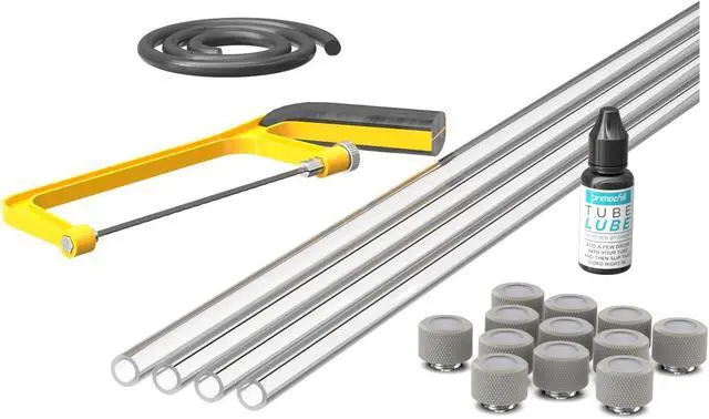 Main image of PrimoChill (Professional Kit) 4x 14mm Acrylic/PMMA Tubes, 12x Metrix SX Fitting, Bending Cord and Cutting Tool