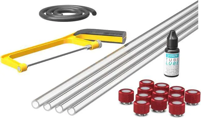 Main image of PrimoChill (Professional Kit) 4x 14mm Acrylic/PMMA Tubes, 12x Metrix SX Fitting, Bending Cord and Cutting Tool
