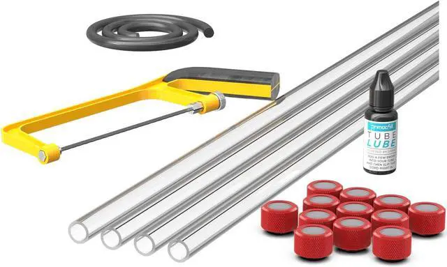 Main image of PrimoChill (Professional Kit) 4x 16mm Acrylic/PMMA Tubes, 12x Metrix SX Fitting, Bending Cord and Cutting Tool