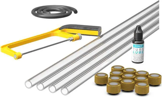 Main image of PrimoChill (Professional Kit) 4x 16mm Acrylic/PMMA Tubes, 12x Metrix SX Fitting, Bending Cord and Cutting Tool